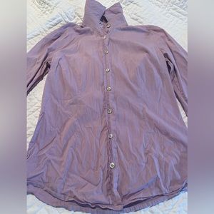 Kiton Purple striped blouse